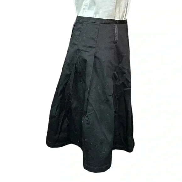 Apt P Cotton Blend A Line Skirt Black size 8 - Picture 2 of 5